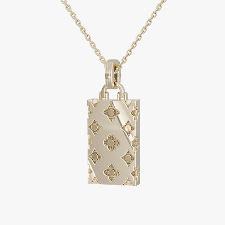 Champagne Gold Floral Gold Pendant